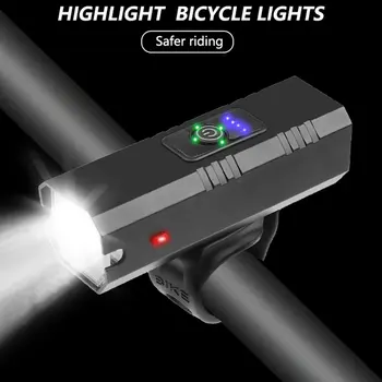 Dviračio Šviesos USB Įkrovimo Žibintų Naktį Jojimo Įspėjimas, Šviesos, atsparus Vandeniui Žibintuvėlis, Super Šviesus Dviračių Priedų #2