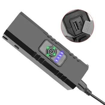 Dviračio Šviesos USB Įkrovimo Žibintų Naktį Jojimo Įspėjimas, Šviesos, atsparus Vandeniui Žibintuvėlis, Super Šviesus Dviračių Priedų #2