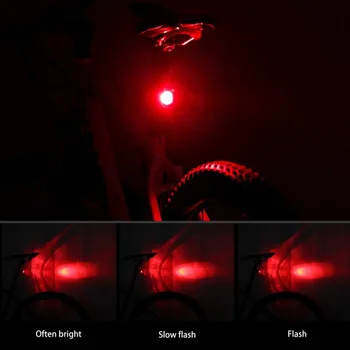 Dviračių LED Šviesos Aliuminio Uodegos Šviesos Aukšto Ryškumo Ruby Uodegos Šviesos Įspėjimas Saugos Šalmas Šviesos