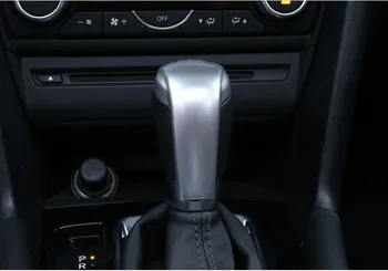 Dėl MAZDA 6 ATENZA M6-2019 Automobilių stiliaus pavarų perjungimo svirties galvutė apdailos Shift padengti Interjero Pavarų galvos dekoravimo Įrankių rinkinį Pleistras