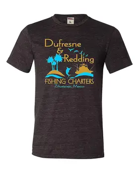 Eiti Suaugusiųjų Dufresne & Redding Žvejybos Chartijų Juokinga Triblend T-Shirt