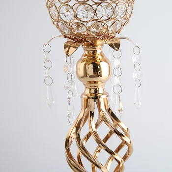 Europos kristalų metalo mados žvakidė trijų romantiška vakarienė žvakių šviesoje vestuvių rekvizitai namų puošybai papuošalai