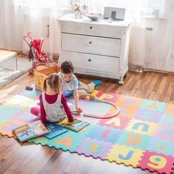 EVA 36pcs/72pcs/pak Kūdikių Ir Vaikų Žaisti Grindų Kilimėlis numeriai putų kilimėlis multicolors trinkelėmis grindų kūdikių žaidimai Trinkelėmis 32*32*1cm