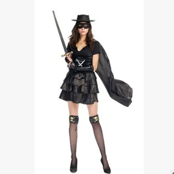 Fantasia Seksuali Moteris pėstininkas su kardu Cosplay rodo Helovyno Kaukes moterų Piratų Kariai Kostiumų Karnavalas naktinis klubas Maskuotis suknelė