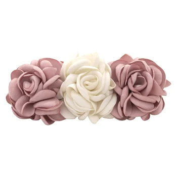 Fashin ins 3D rankų darbo mielas rožinis kaspinėlis gėlių kietas