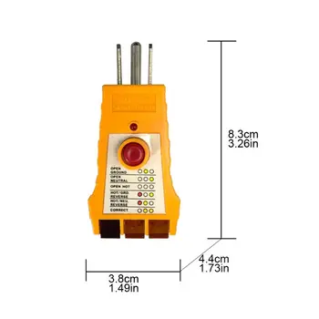 Fazės Detektorius Skaitmeninis LED Talpykla Testeris 110~125V Įtampos Nustatymo Įrankis