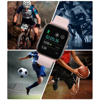 Fitness Tracker Vandeniui Išmaniųjų Laikrodžių Apyrankės Vyrams, Moterims Širdies Ritmo Monitorius Miego Stebėti Muzikos Valdymo Smartwatch Jutiklinių