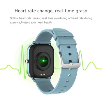 Fitness Tracker Vandeniui Išmaniųjų Laikrodžių Apyrankės Vyrams, Moterims Širdies Ritmo Monitorius Miego Stebėti Muzikos Valdymo Smartwatch Jutiklinių