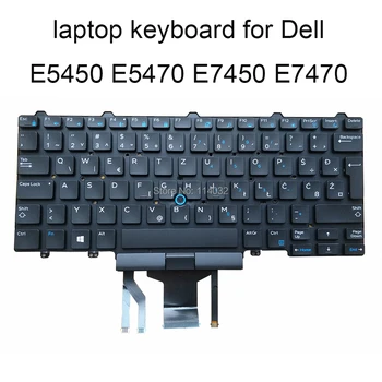 Foninio apšvietimo klaviatūra Pakeisti klaviatūras Dell Latitude E5450 E5495 E7450 7470 7480 SV Hrvatski balck D19TR 0D19TR KN-0D19TR