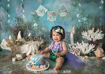 Fotografijos Fonas Foto Fonas Foto Tapetai fotostudija Photo Booth Baby Shower Naujagimių Pavasario Žalia Gėlės
