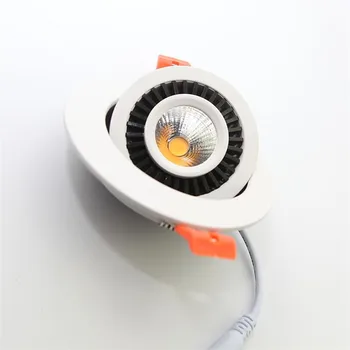 Gamyklos Didmeninė COB LED Šviestuvai 15W Paviršiaus Sumontuoti LED Lubų šviestuvas Spot Light 360 Laipsnių Sukimosi LED Šviestuvai 85-265V