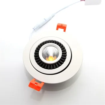 Gamyklos Didmeninė COB LED Šviestuvai 15W Paviršiaus Sumontuoti LED Lubų šviestuvas Spot Light 360 Laipsnių Sukimosi LED Šviestuvai 85-265V