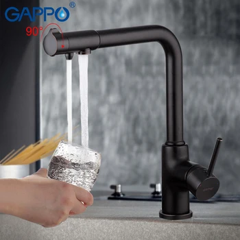 GAPPO Virtuvės maišytuvas vandens purifire juoda, maišytuvas, virtuvėje vandens čiaupas kriaukle žalvario maišytuvas virtuvės maišytuvas maišytuvas bakstelėkite rinkiniai