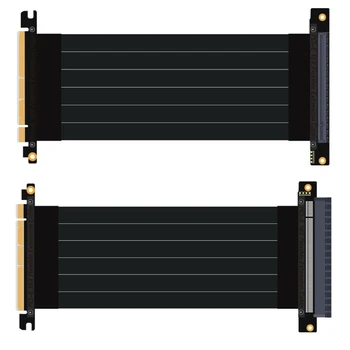 Gen3.0 PCI-E 3.0 16X vaizdo plokštė vertikali atrama/bazė A TX atveju Lankstus Kabelis-prailgintojas Riser Card Adapteris GPU