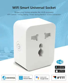 Grafiti WiFi + Bluetooth Laikas American Standard Pin Daugiafunkcinis Konvertavimas Smart Lizdų 10A 16A Jungiklio, Kištuko Smart Home