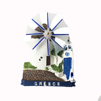 Graikijos Santorini Vėjo Malūnas Miesto, Turistinių Suvenyrų, Šaldytuvas Magnetai, Kelionių Suvenyrai, Šaldytuvas Lipdukai Namų Puošybai