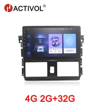 HACTIVOL 2G+32G Android 8.1 Automobilio Radijo Toyota Vios-2016 m. automobilio dvd grotuvas gps navigacija, automobilių aksesuaras 4G multimedia player