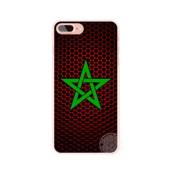 HAMEINUO Marokas vėliavos Maroko mobilųjį telefoną Padengti case for iphone 4 4s 5 5s SE 5c 6 6s 7 8 X plus