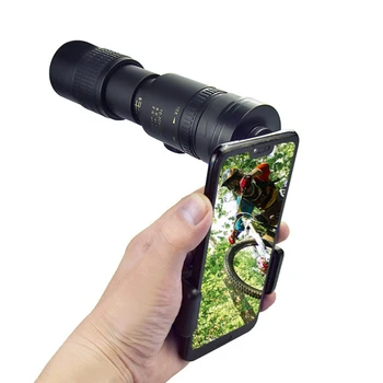 HD Teleskopas Nešiojamų Telefonu 10-300X30mm Super Artinimo Zoom Monokuliariniai Anti-Shake Telefono Fotoaparato Objektyvas
