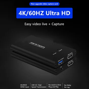 HD USB Video Adapteris Užfiksuoti 4K 1080P Raiška Kompiuteris Nešiojamas Vaizdo Singal Užfiksuoti 2/4/5/6 Uostuose