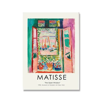 Henri Matisse ' Retro Plakatai Ir Spausdina Abstraktus Peizažas Sienos Meno Derliaus Drobės Tapybos Paveikslų Kambarį Namų Dekoro