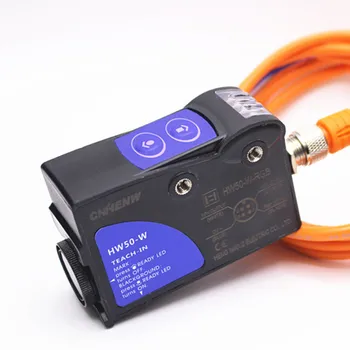HW50-W-RGB spalvos žymeklis jutiklis Intelligent trijų spalvų linijiniai akis, o ne TL50-W maišelį maker rektifikavimo jutiklis