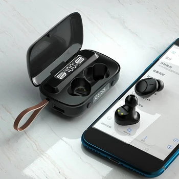 Ipx7 atsparus Vandeniui Tws Bluetooth 5.1 Ausinės su Mic Sporto Ausines Paspauskite Kontrolės Muzikos Ausinių Telefonai