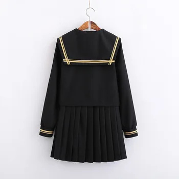Japonijos Jk Uniformas Sailor Kostiumas, Cosplay mergaičių Koledžas Vidurinės Mokyklos Uniformą Suknelė Mergaitėms Studentų Anime Klostuotas Sijonas