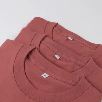 Japonijos Sunkiųjų Kokybės Grynos Medvilnės Gryna Spalva trumparankoviai marškinėliai Vyrams ir Moterims