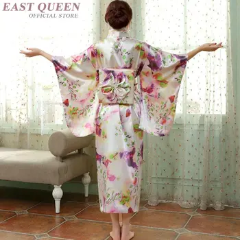 Japonų kimono tradicinę suknelę, cosplay moterų yukata moterų haori Japonijos geiša kostiumas obi Japonija vestuvių suknelė DD970 L