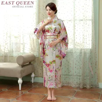 Japonų kimono tradicinę suknelę, cosplay moterų yukata moterų haori Japonijos geiša kostiumas obi Japonija vestuvių suknelė DD970 L