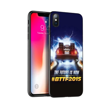 Juoda tpu case for iphone 5 5s SE 2020 6 6s 7 8 plus x 10 case cover for iphone XR XS 11 pro MAX Atgal Į Ateities laiko mašina
