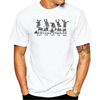 Juokinga Donkey Kalambūras Marškinėliai Vyrams, Moterims, Marškinėliai, Apranga, Laisvalaikio Medvilnės marškinėliai