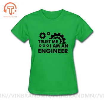 Juokingas Laiškas Dizaino manimi Pasitiki, aš esu Inžinierius T-Shirt Harajuku Viršūnes Tees Medvilnės moteris, T Marškiniai Kūrybos Mechaninė Mėgėjams Marškinėlius