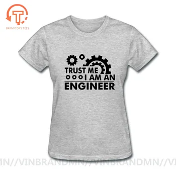 Juokingas Laiškas Dizaino manimi Pasitiki, aš esu Inžinierius T-Shirt Harajuku Viršūnes Tees Medvilnės moteris, T Marškiniai Kūrybos Mechaninė Mėgėjams Marškinėlius