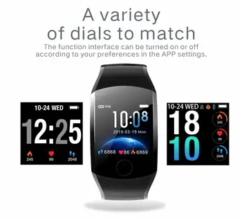 K11 Smart juosta atspari Vandeniui Fitneso Apyrankę Didelis Jutiklinis Ekranas Pranešimą priminti Širdies ritmo Laiko Smart žiūrėti Aktyvumo Seklys Wristban