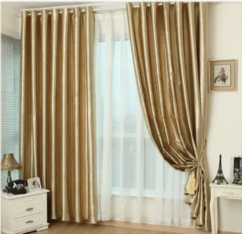 Kabliuko Kilputė aukso užuolaidos langą kambarį cortinas prabangus užuolaidos plokštės moderni virtuvė, didelis jautrus lango gydymo užuolaidos