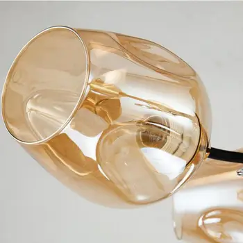 Kabo stiklo kamuolys Lubų Lempa Virtuvės Apšvietimas Gyvenamasis Kambarys Paprastas, modernus Valgomasis Led Lubų Šviesos Šviestuvai, miegamojo Lempa