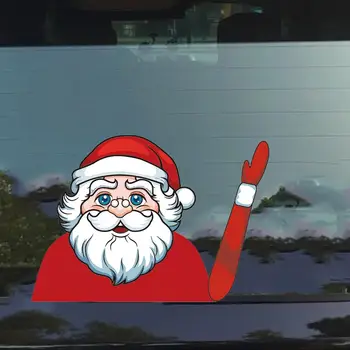Kalėdų Automobilių Dekoro Santa Claus Automobilių Galinis Valytuvas Lipdukas PVC priekinio Stiklo ir Galinio Lango Valytuvas Lipdukai Kalėdų Lipdukai Automobilių