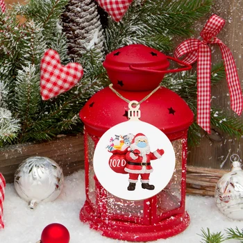 Kalėdų Dekoracijos Kalėdų Medžio Karolius, Santa Claus Medinių Kalėdų Eglučių Papuošalai Kabinti Žymes Pakabukas 