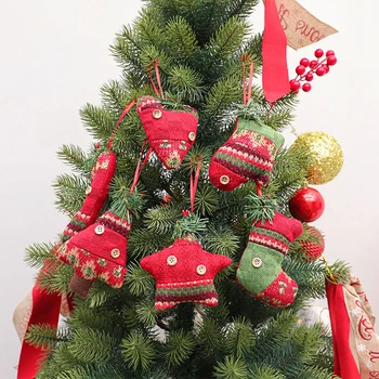 Kalėdų Eglutė Pakabukas Kojinės Lazdą Dovana Apdailos Scenos Dekoracija Kalėdų Papuošalai Naujųjų Metų Kojinės