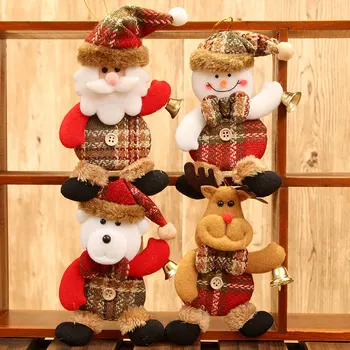 Kalėdų Eglutės papuošalus, Namų Santa Claus Sniego Briedžių Žaislas Kabo Pakabukas Linksmų Kalėdų Papuošalai Dovana Vaikams