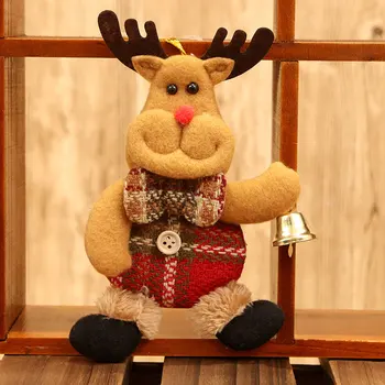 Kalėdų Eglutės papuošalus, Namų Santa Claus Sniego Briedžių Žaislas Kabo Pakabukas Linksmų Kalėdų Papuošalai Dovana Vaikams