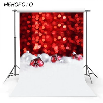 Kalėdų Fono Fotografijos Sniego Raudona Bokeh Foto Studija Backdrops Photobooth Photobooth Backdrops