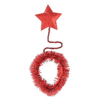 Kalėdų Lankelis Vaikams Suaugusiųjų Penkerių-pažymėjo Žvaigždutė Hairhoop Kalėdos Šalis Santa Claus Plaukų Juosta Užsegimas galvos Apdangalai