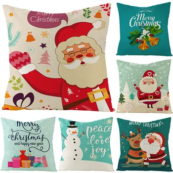Kalėdų patalynė užvalkalas pasirinktinę animaciją spausdinti pagalvėlė padengti 2020 m. namų dekoravimo užvalkalas Kalėdų Padengti Dekoratyvinių Sofa