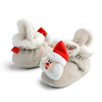 Kalėdų Šiltą Kūdikių Mergaitės Berniukai Bamblys Pirmasis Kūdikių Vaikštynės Batai Minkšti Batai Mielas Batų Žiemos Neslidus Kūdikių Šiltas Shoes43