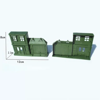 Karinio Modelio Statinio Birių Komponentų Štabo karinio modelio nedidelis namas įranga kareivinėse karys 1pcs/set Nemokamas Pristatymas