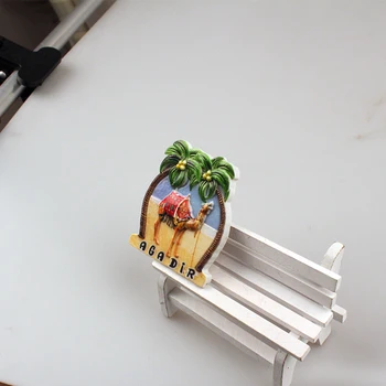 Karšto dizainas mielas kupranugaris derva, šaldytuvas magnetai, 3d dizaino namų decroation