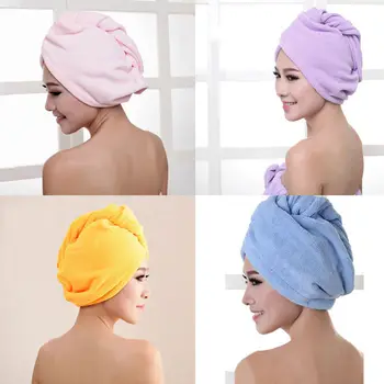 Karšto Magija Mikrofibros Plaukų Džiovinimo Rankšluostį Wrap Quick Dry Turbaną Galvos Skrybėlę Vonia Rankšluostį Bžūp Ponios Bath Spa Dvipusės Sausų Plaukų Skrybėlės